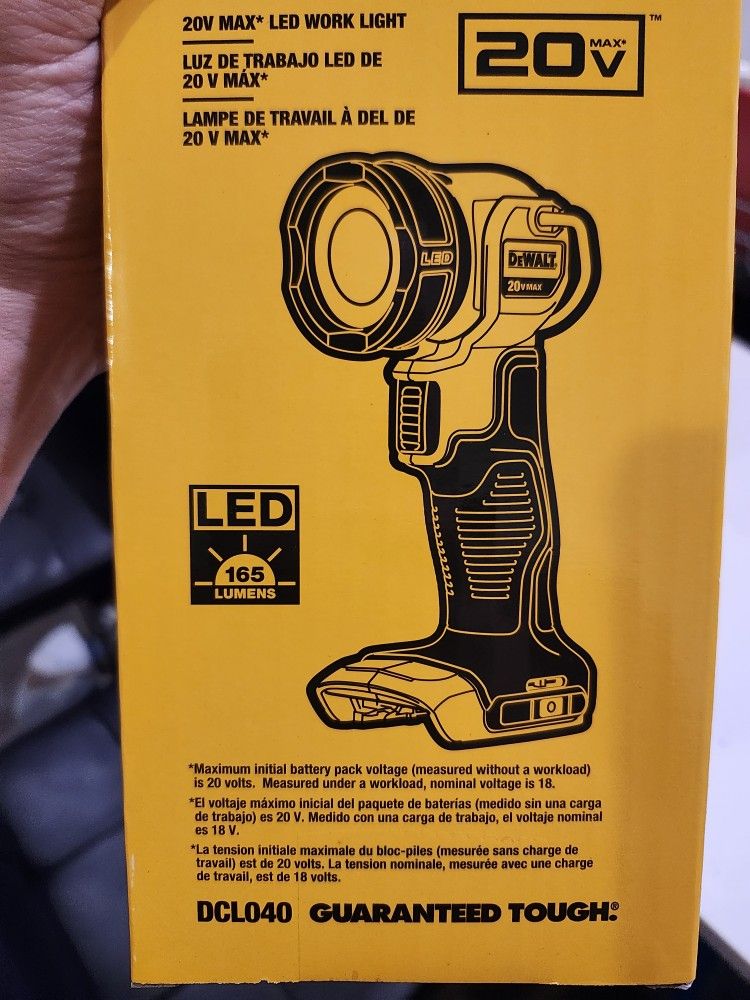 Dewalt lighting 20V DCL040 Tool Only