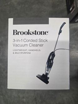 Brookstone 3 in 1 corded stick vacuum cleaner