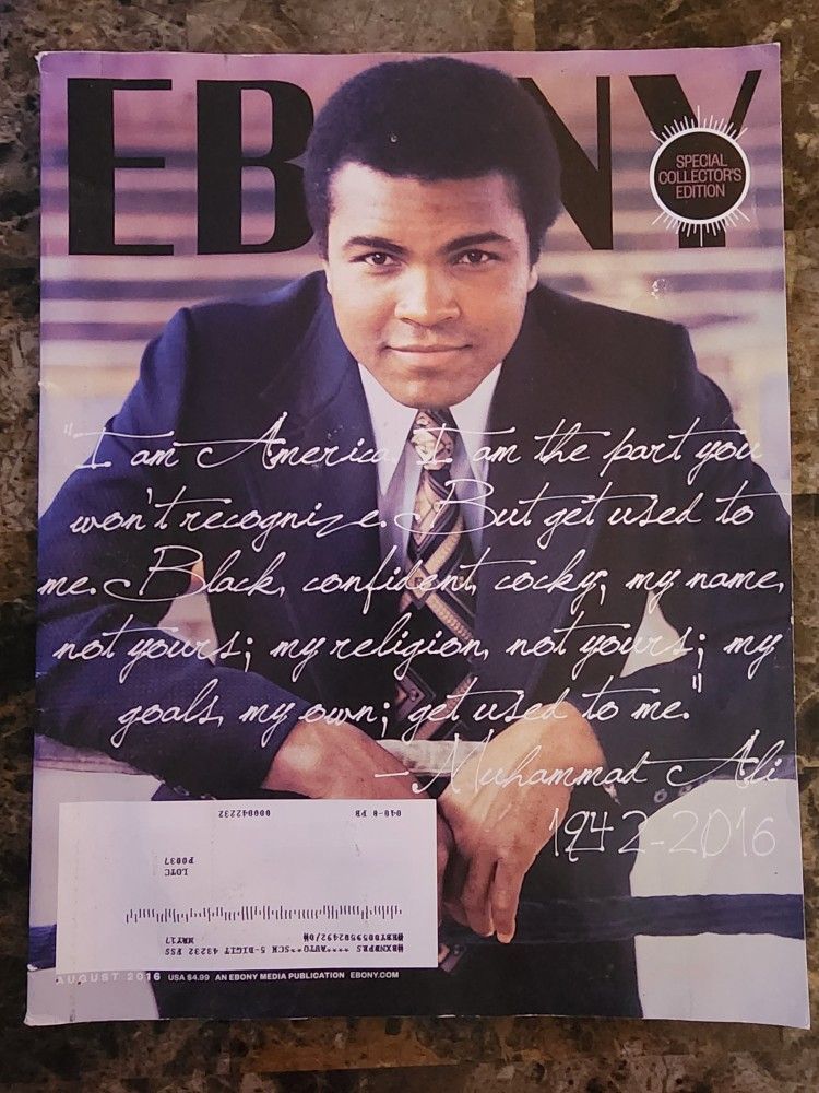 Ebony Magazine Muhammad Ali Collectors Edition - AUG. 2016 ISSUE