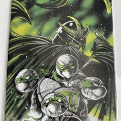 TMNT: Black, White, and Green #1 Exclusive Variant Cover By Poncho
