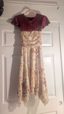 Red Floral Dress