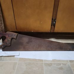 Disston 26" Blade Hand Saw Old Antique 