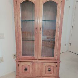 Long Gun Cabinet With Locks Solid Oak