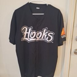 Corpus Christi Hooks MILB Baseball Black SGA Citgo Mens Jersey Size Large 