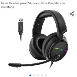 Auriculares con cable USB 7.1 para videojuegos con sonido envolvente para PC Gamer Xiberia 0.138 in Bass Casque Game Headset para PS4/Nuevo Xbox One/M