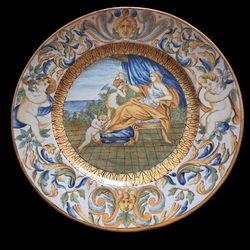 17th Century Signed Maiorica Platter