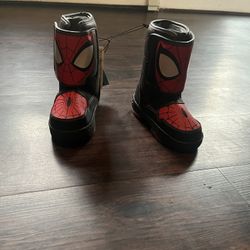 spider man winter boots . 