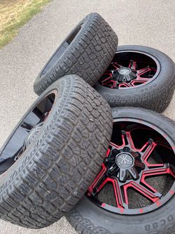 20x10 INCH CARMA OFF ROAD RIMS 5 LUG UNIVERSAL FITS DODGE RAM, JEEP OLD SCHOOL FORD AND TOYOTA TONDRA