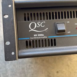QSC Mx 2000s Dual Monaural Amplifier