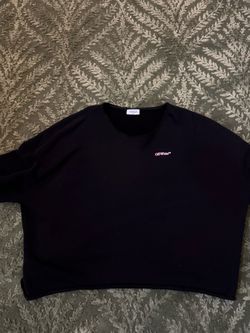 Off white cropped sweater Xl