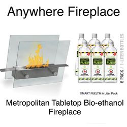 Anywhere FirePlace Metropolitan Tabletop Bio-ethanol 