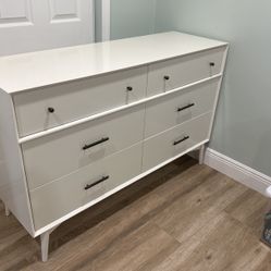 Modern Ivory Dresser In Perfect Condition 