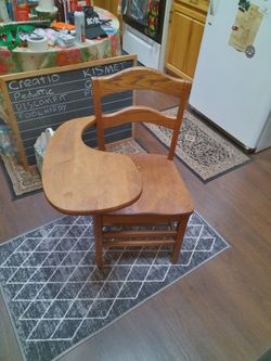 Old School Desk Solid Wood 