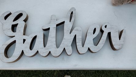 Wood Gather sign