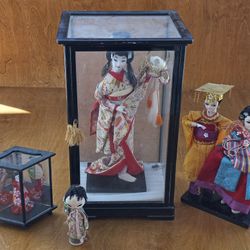Japanese Dolls And Japanese Boxes
