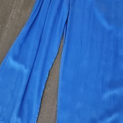 Zara blogger wide leg satin effect Women's Pants. Pre-owned