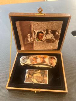 John Wayne Commemorative Pocket Knife & Lighter Set