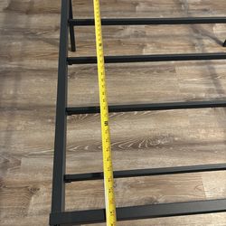 King bed frame matte black 77.5x81.5x18