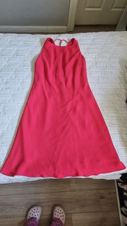 Red cocktail dress