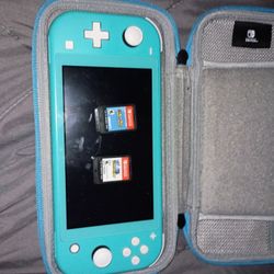 Nintendo Switch Lite With Two Games No Charger