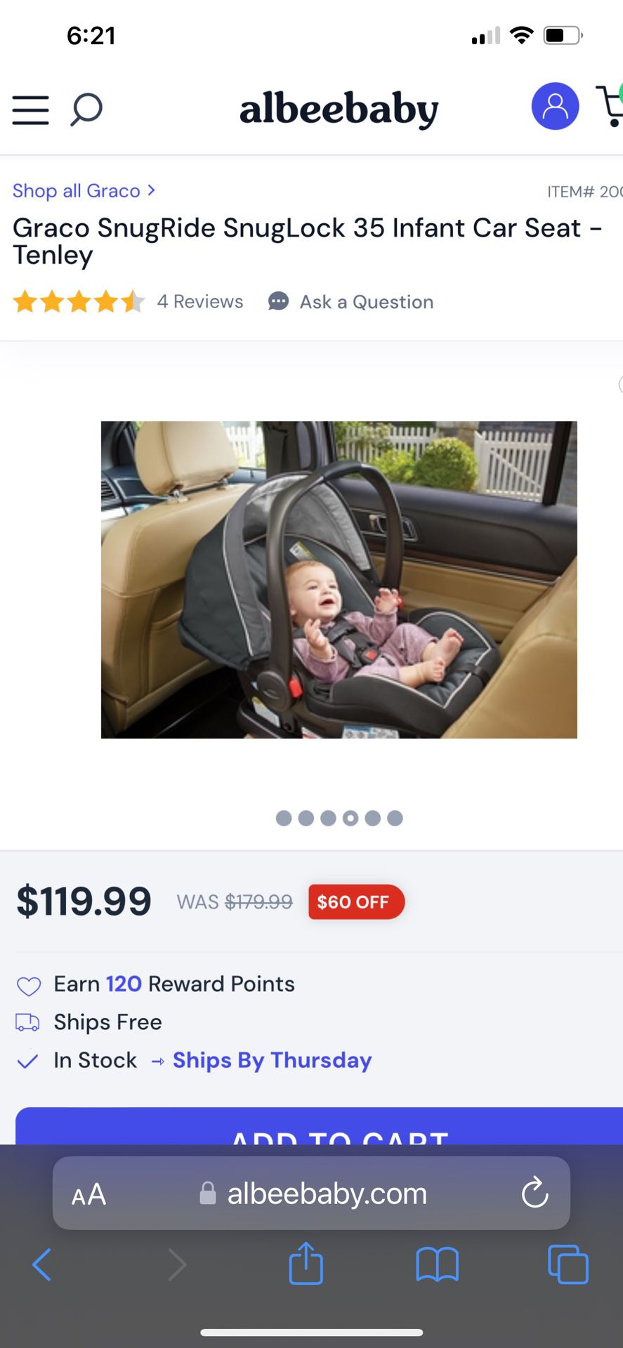  Graco SnugRide 35 Infant Car Seat -