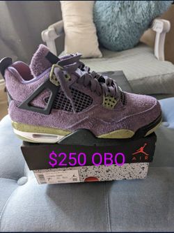 Nike Air Jordan 4 Retro Purple Green Black