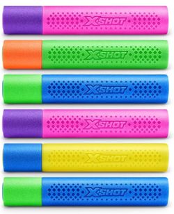 ZURU X-Shot Foam Water Blaster – 6-Pack, Rapid Fill, 33ft Range, Lightweight Summer Soaker Set @Z4-296