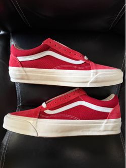 New Vans Old Skool Lx 36 Red VN000D569IJ Men’s Size 11.5 Skateboard