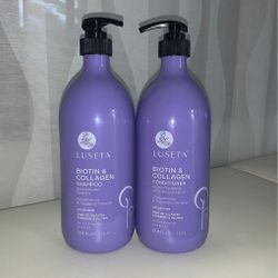 Luseta Biotin & Collagen Shampoo & Conditioner SET OF two 33.8oz LARGE
