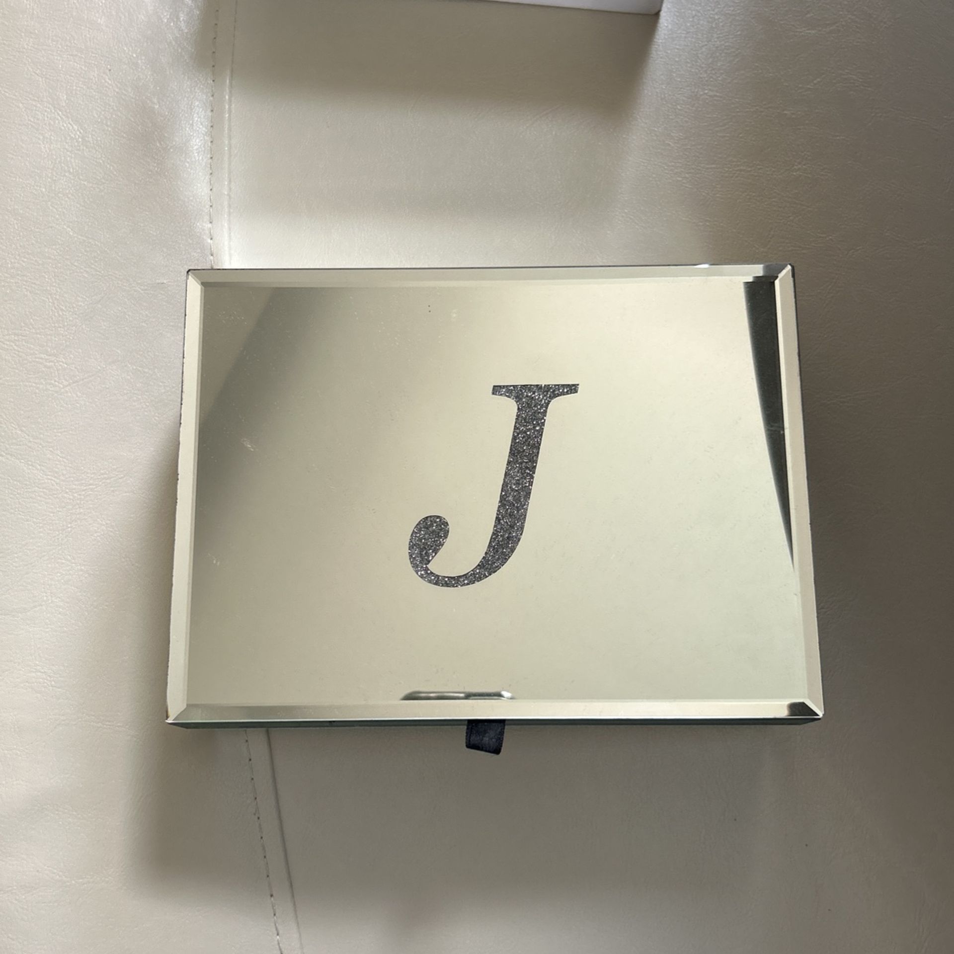 Mirrored J Box For Jewelry Cosmetic Make Up