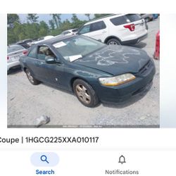 1999 Honda Accord Ex  (FOR PARTS)