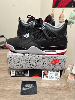 Size 11 - Air Jordan 4 Retro Bred Reimagined Black Red
