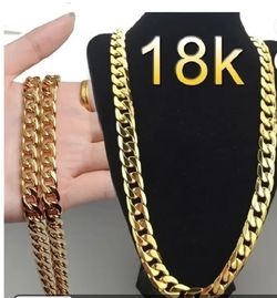 Chain cuba 18k