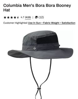 Columbia Unisex Grey Bora Bora Booney Hat-one size