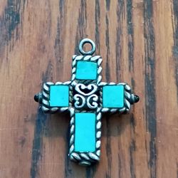 925 Silver Double Sided Pendant One Side Torqusc Other Side Blacknix