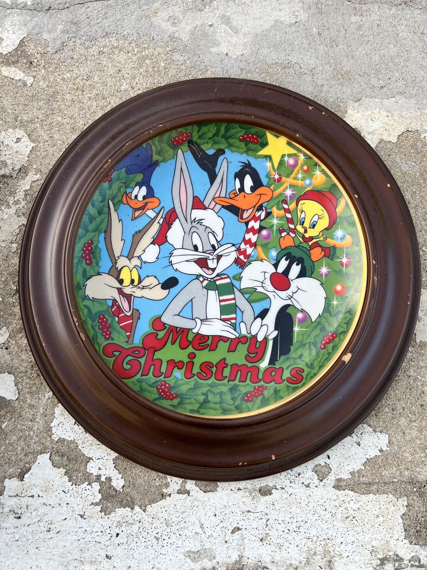 Looney Tunes Merry Christmas Limited Edition Collectors Plate 1991 Warner Bros.