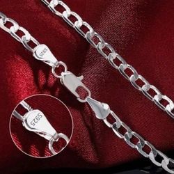 Solid .925 Sterling Silver 24" Cuban Link NECKLACE / CHAIN [6mm]
