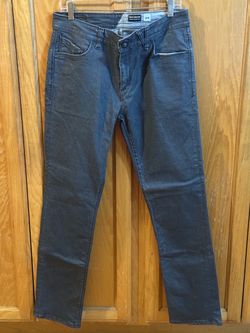 Volcom Solver Modern Straight Jeans - Men’s Size 34, Gray