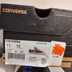 Men's / Women's Converse Shoes Sz 11 Black Cherry 151185F