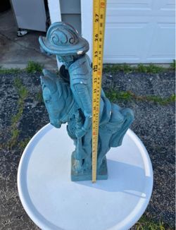 Unique Blue Don Quixote Statue - for Collectors