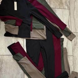 Top & Leggings Outfit - 2- Peice Set New $15 Each Set 