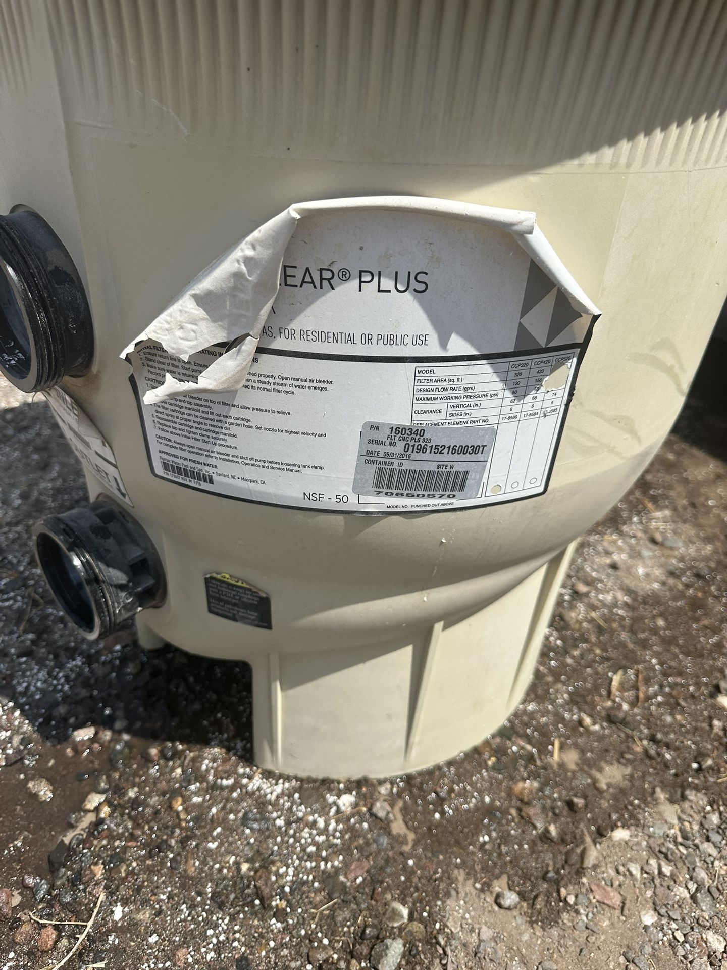 Clean And Clear 320 Pool Filter