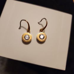 Mk Hanging Mk Earrings