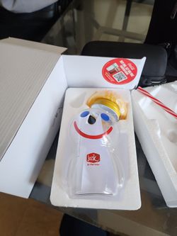 Jack in the Box Promotional Glass Jack Sipper Cup with Lid and Straw.