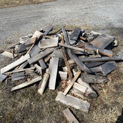 Scrap Wood, Rubber Mats, Concrete Blocks 