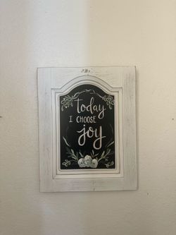 Today I Choose Joy Farmhouse Wall Sign