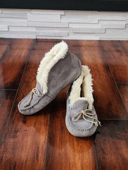 UGG Women's Alena Shearling Slippers – Gray Nightfall – Size 8