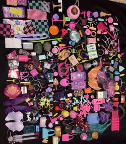 LOL, Rainbow High, Monster High, Barbie- ACCESSORIES- over 200pcs- LOTZ