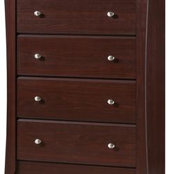 Storkcraft Crescent 4 Drawer Chest, Kids Bedroom Dresser with 4 Drawers, Wood & Composite Construction, Ideal for Nursery, Toddlers Room, Kids Room, E