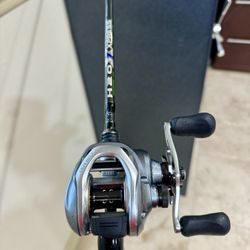 Shimano Curado 200 Reel w/ H20 Xpress Baitcaster Rod